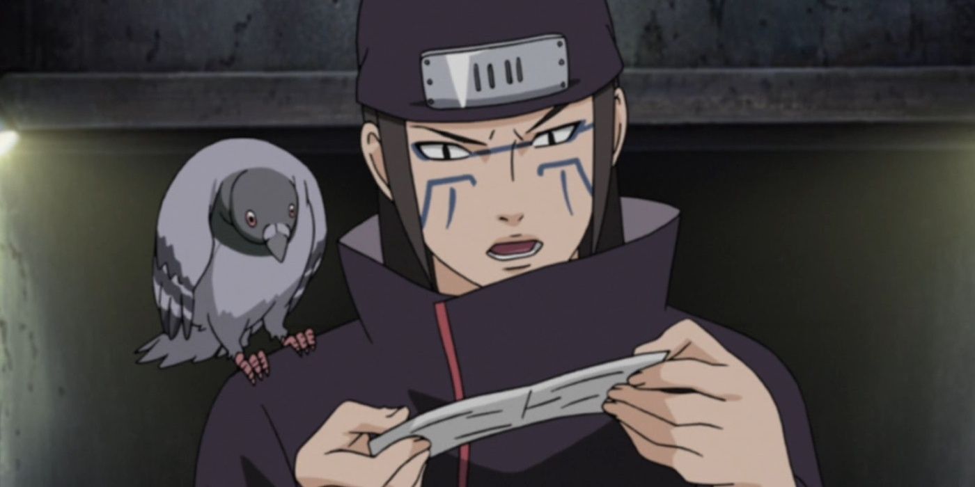 Kyusuke reads a letter in naruto