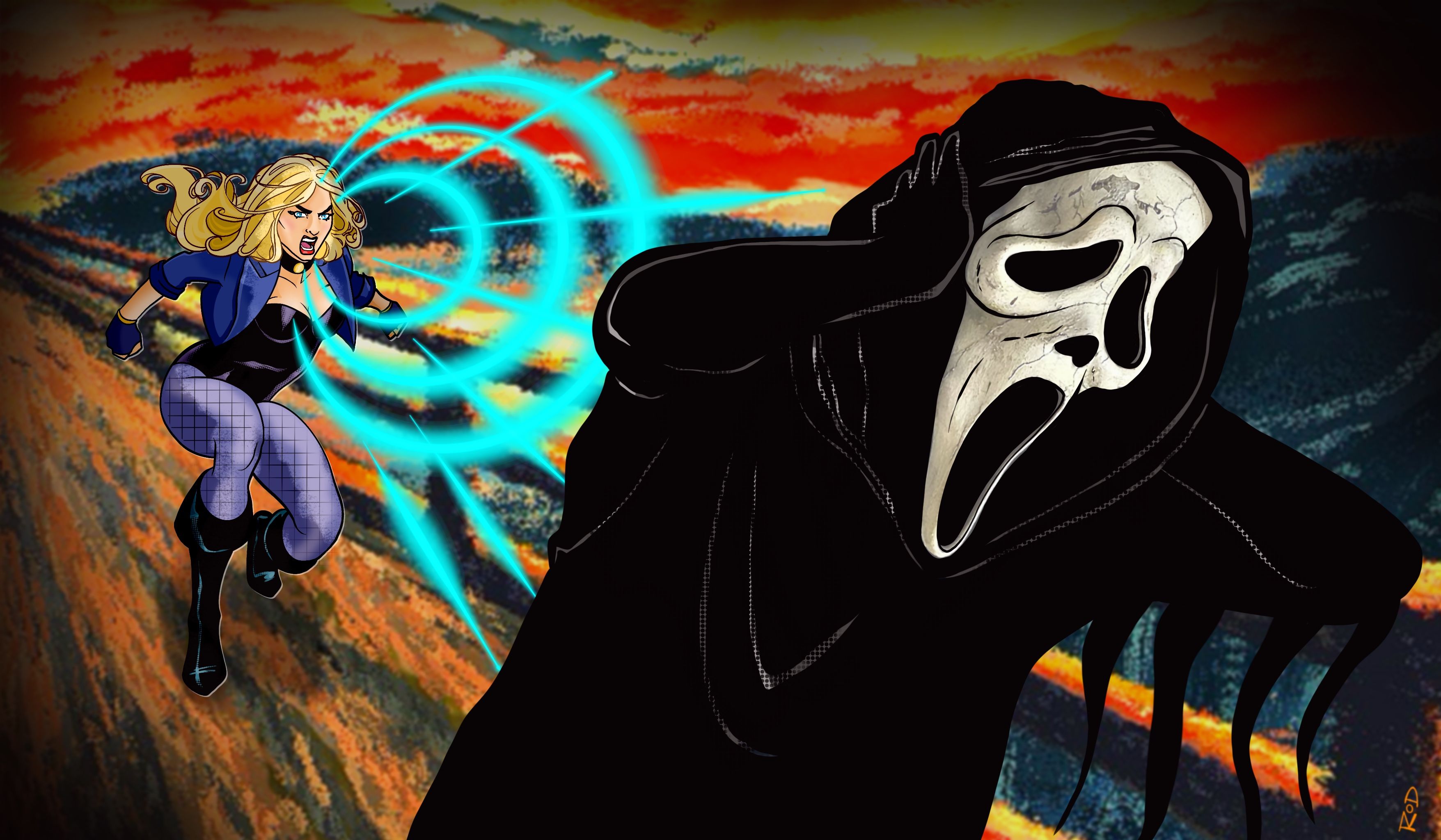 Canário Negro vs. Ghostface de Scream