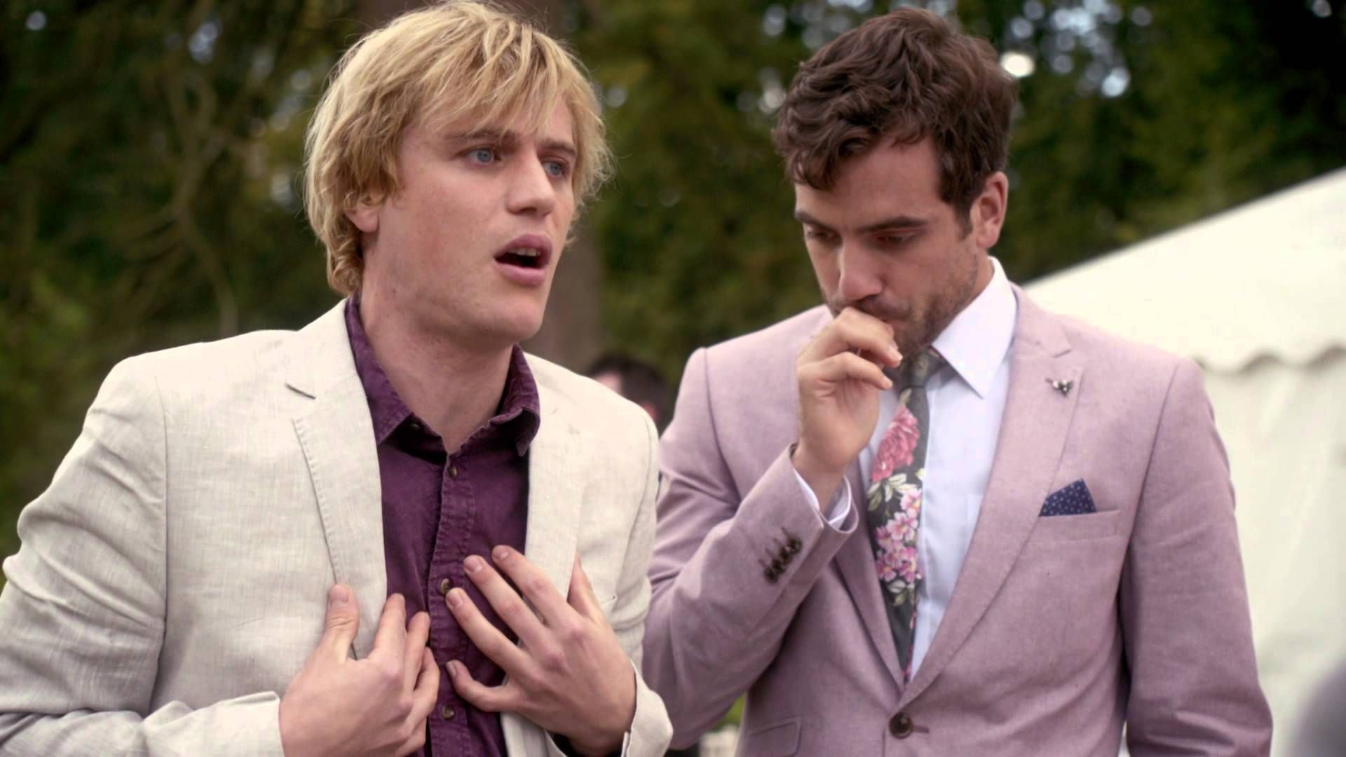 Dylan and Luke look awkward in Lovesick