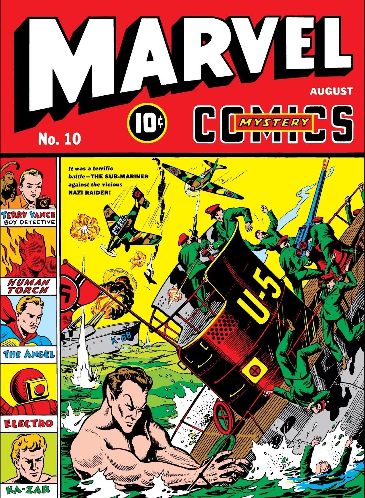 The cover of Marvel Mystery Comics #10