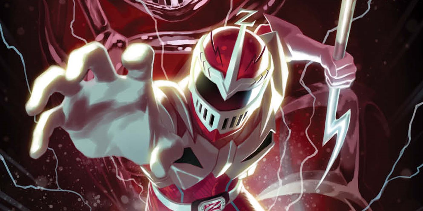 lord zedd in his power rangers suit leaping forward through lightning 