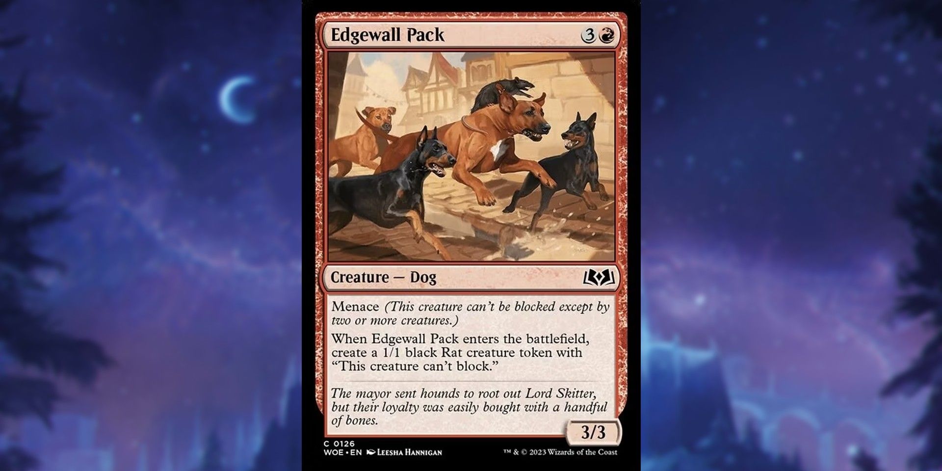 Edgewall Pack card from Magic: The Gathering's Wilds of Eldraine