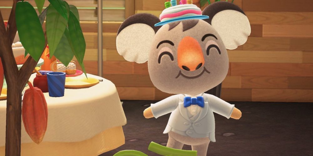 Ozzie posando e sorrindo em Animal Crossing New Horizons