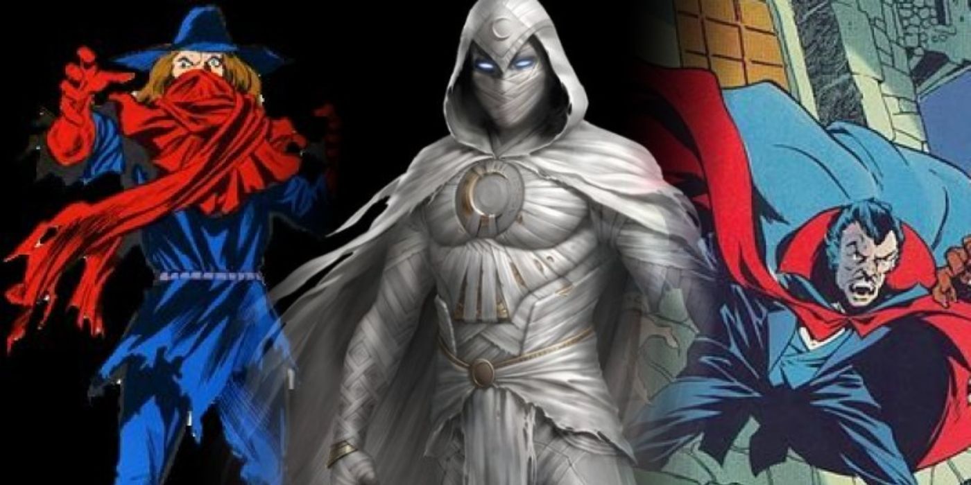 Images of Tatterdemalion, Moon Knight and Dracula.