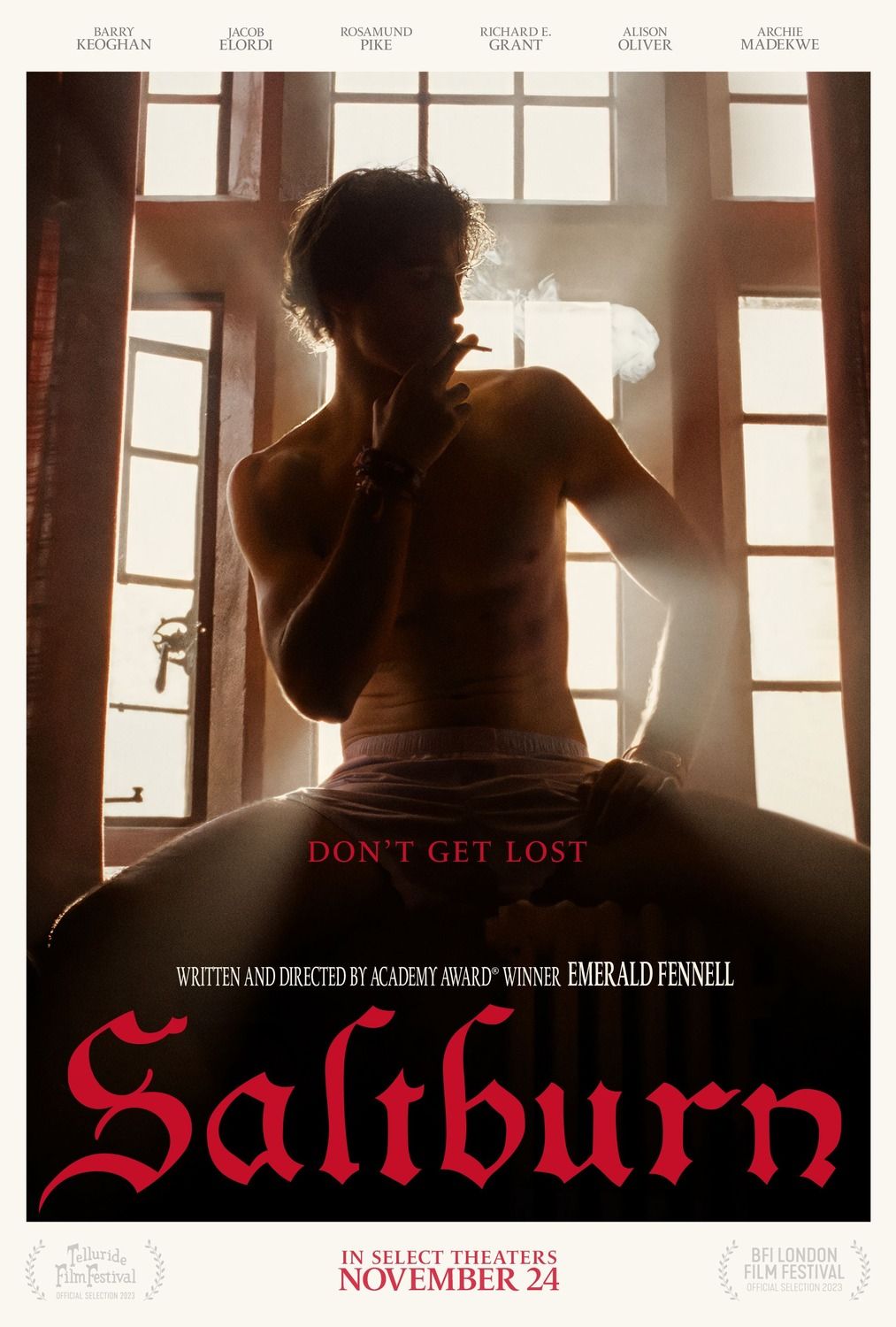 Saltburn Film Poster