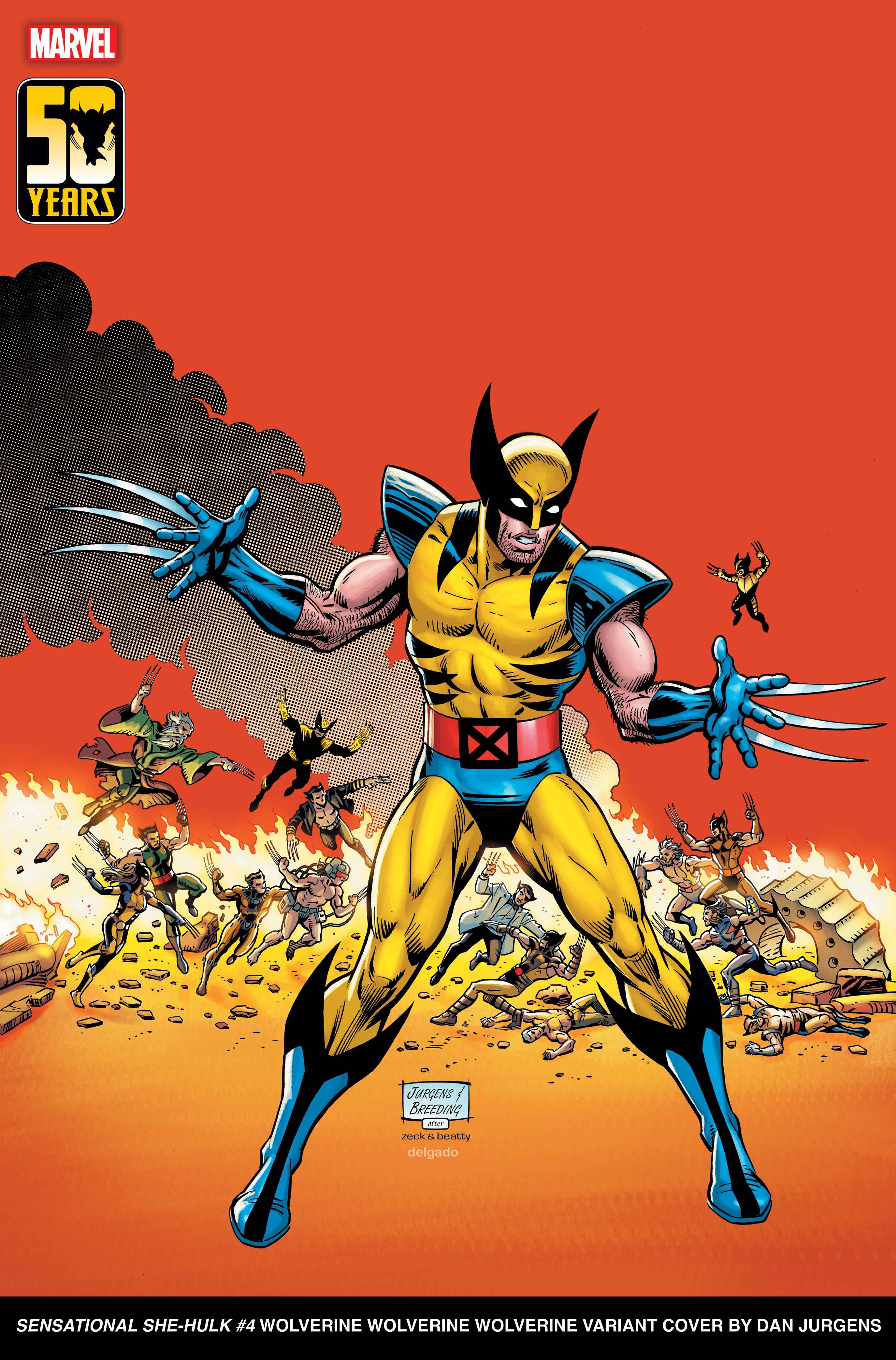 Marvel Comics anuncia edições especiais de capas variantes em comemoração ao aniversário de 50 anos de Wolverine. Confira a matéria!