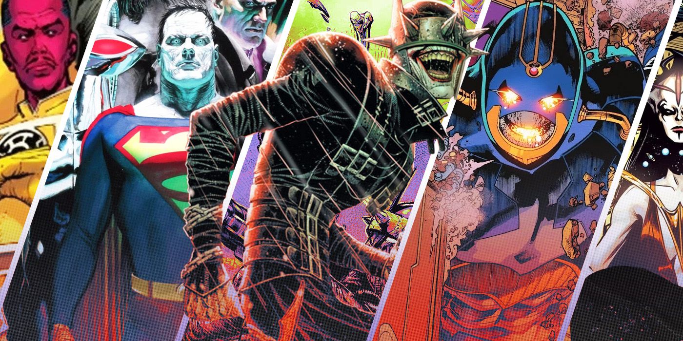 Sinestro Corps, Legion of Doom, Batman Who Laughs, Anti Monitor and Perpetua