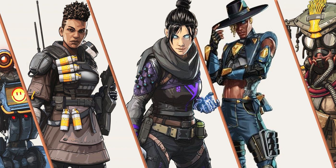 Split Images of Apex Legends Characters