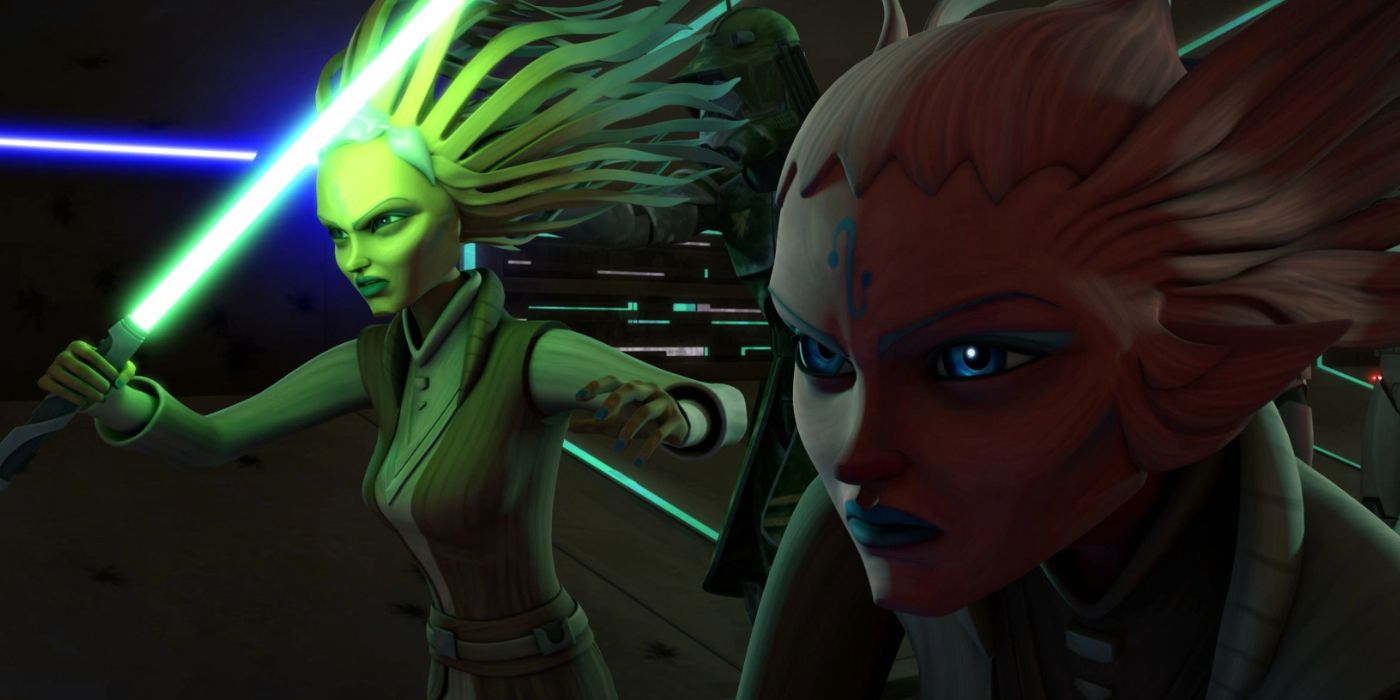 Twin Jedi Masters Tiplar and Tiplee on Star Wars: The Clone Wars.