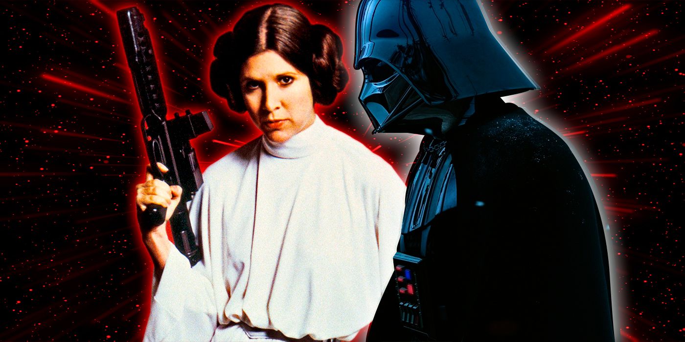 Star Wars Darth Vader and Leia