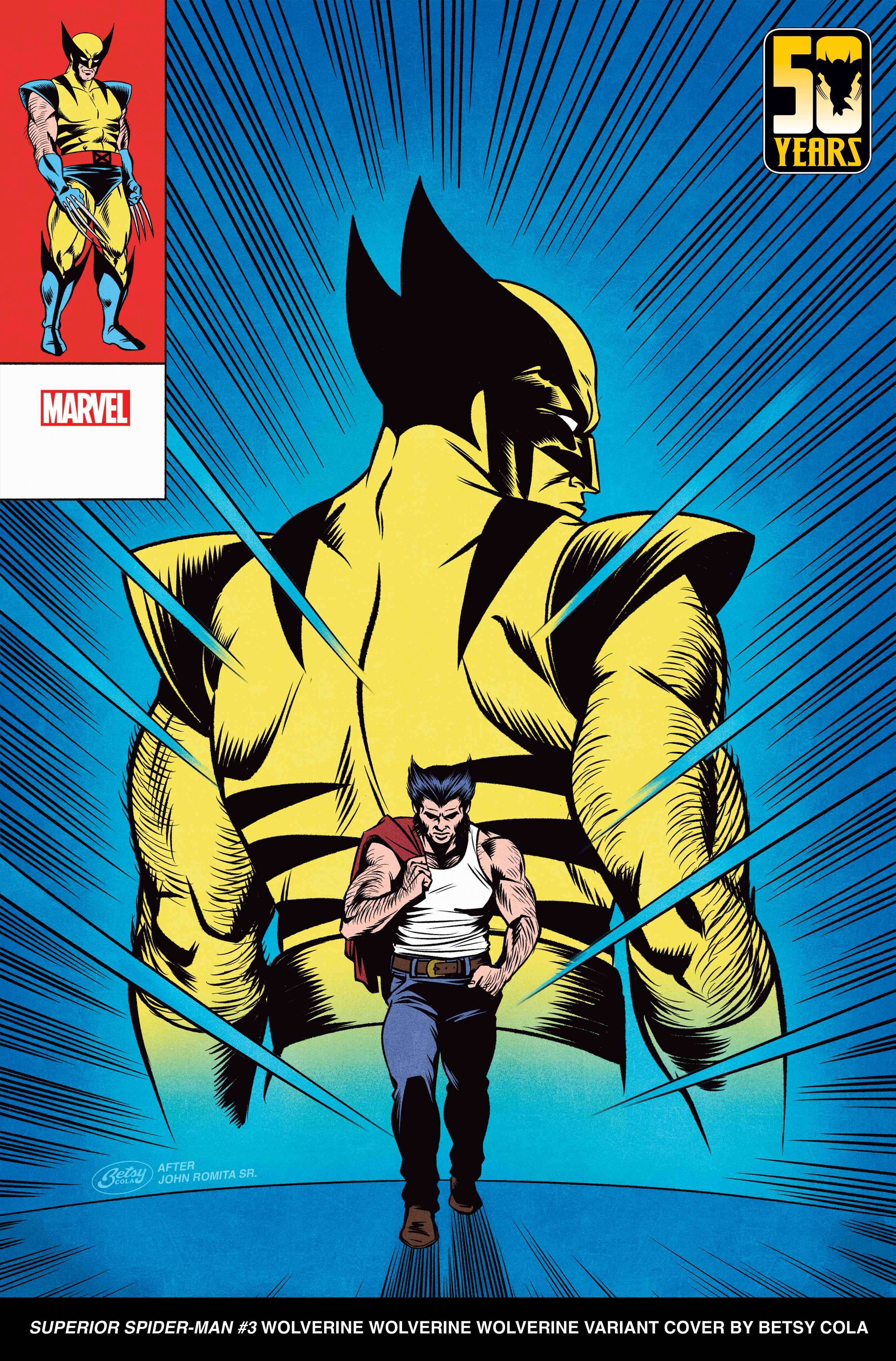 Marvel Comics anuncia edições especiais de capas variantes em comemoração ao aniversário de 50 anos de Wolverine. Confira a matéria!