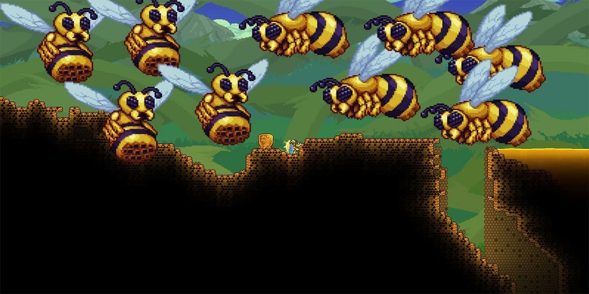 A semente Not The Bees de Terraria