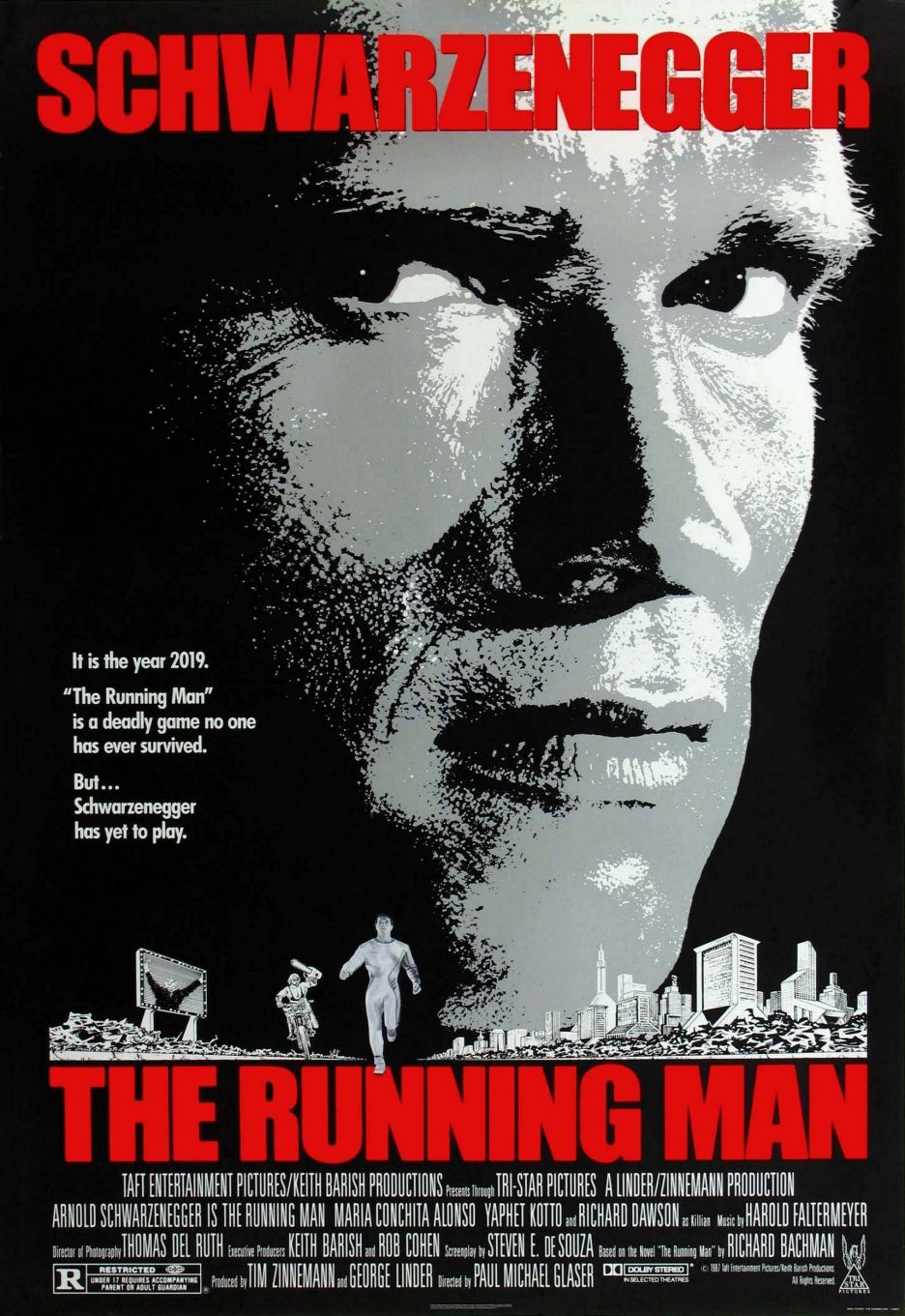 Arnold Schwarzenegger in The Running Man (1987)