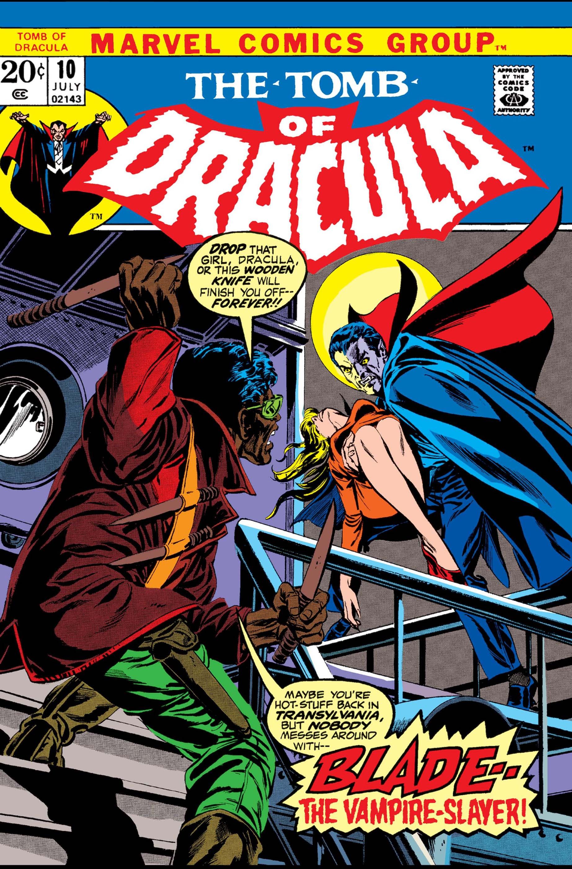 The cover of The Tomb of Dracula #10