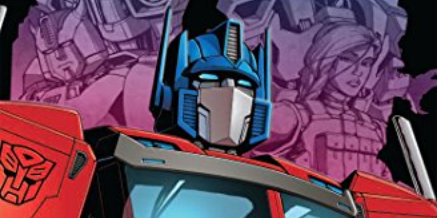 Optimus Prime from IDW's Transformers comics looks at the viewer