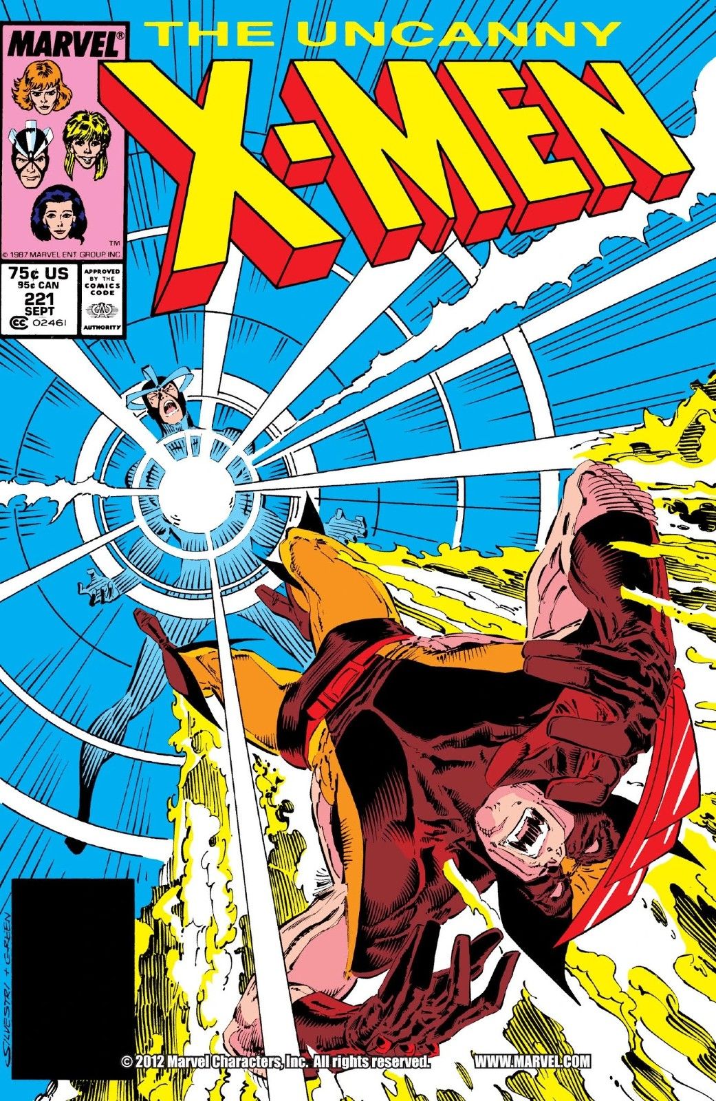 Havok atacando Wolverine na capa de Uncanny X-Men (Vol. 1) #221