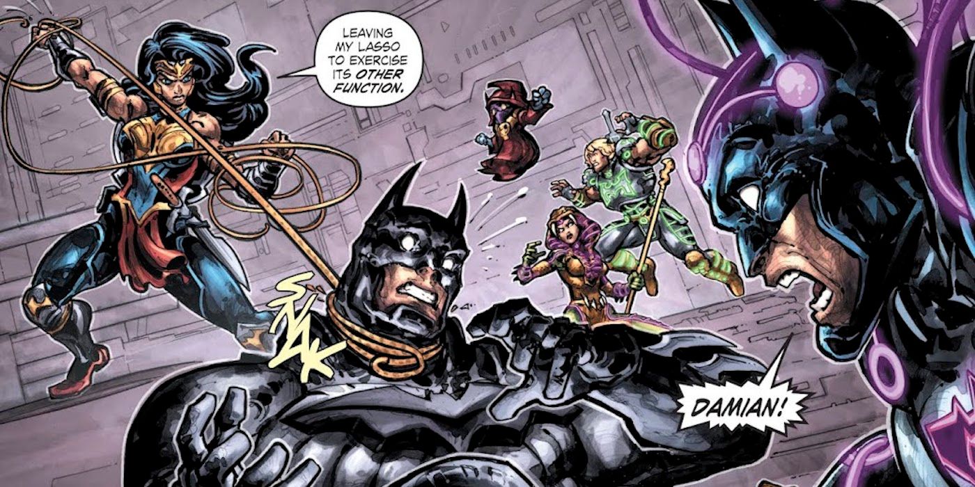 Wonder Woman le rompe el cuello a Injustice Damian