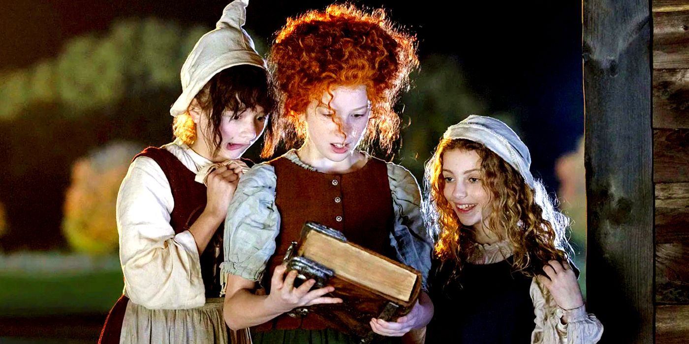 Young Sandersons sisters received the spellbook in Hocus Pocus 2.