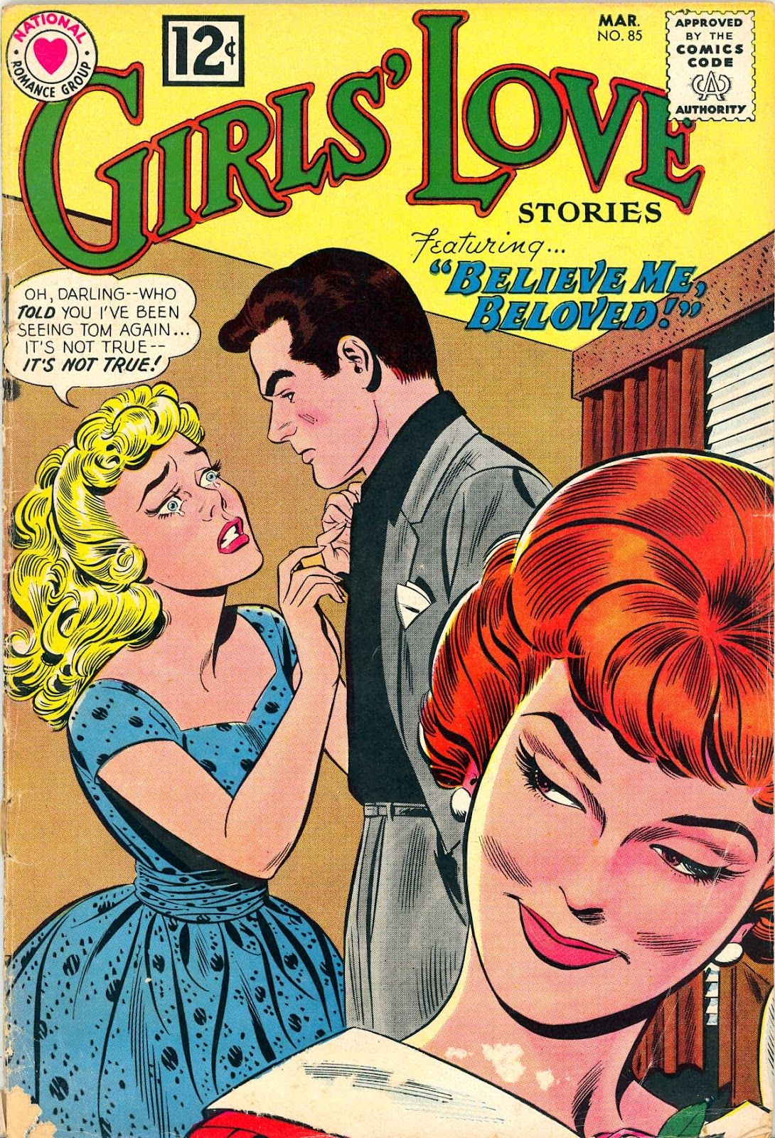 A romance comic book cover by John Romita