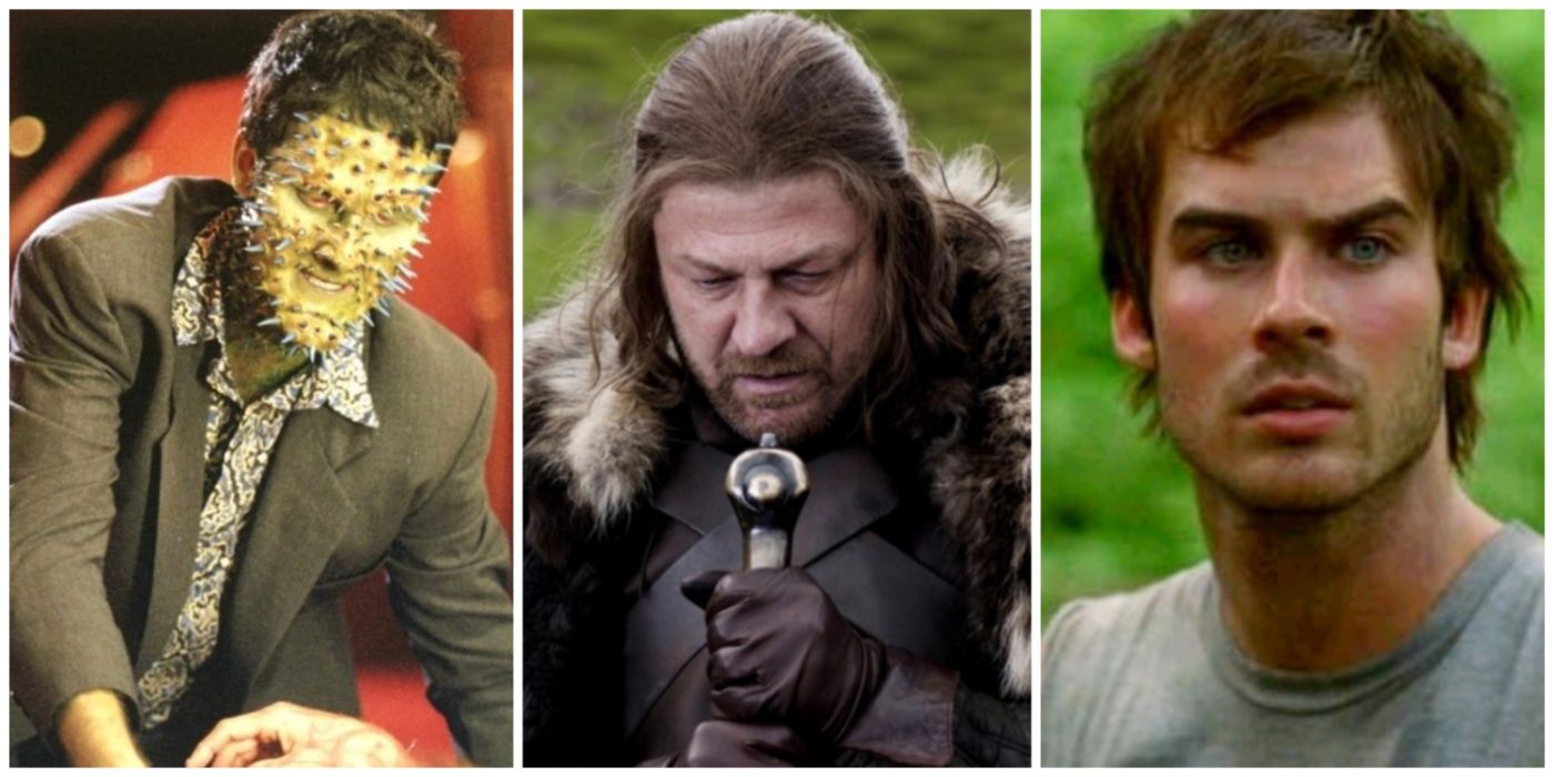 A split image of Doyle from Angel, Eddard from Game of Thrones, and Boone from Lost