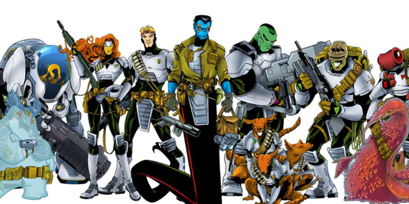 The cast of the comic book Alien Legion.