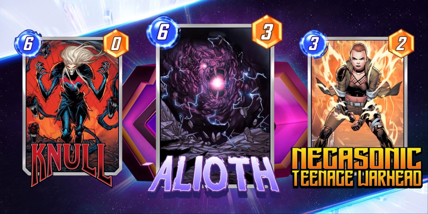 Alioth, Knull and Negasonic are the 11-07 Spotlight Cache cards for Marvel Snap