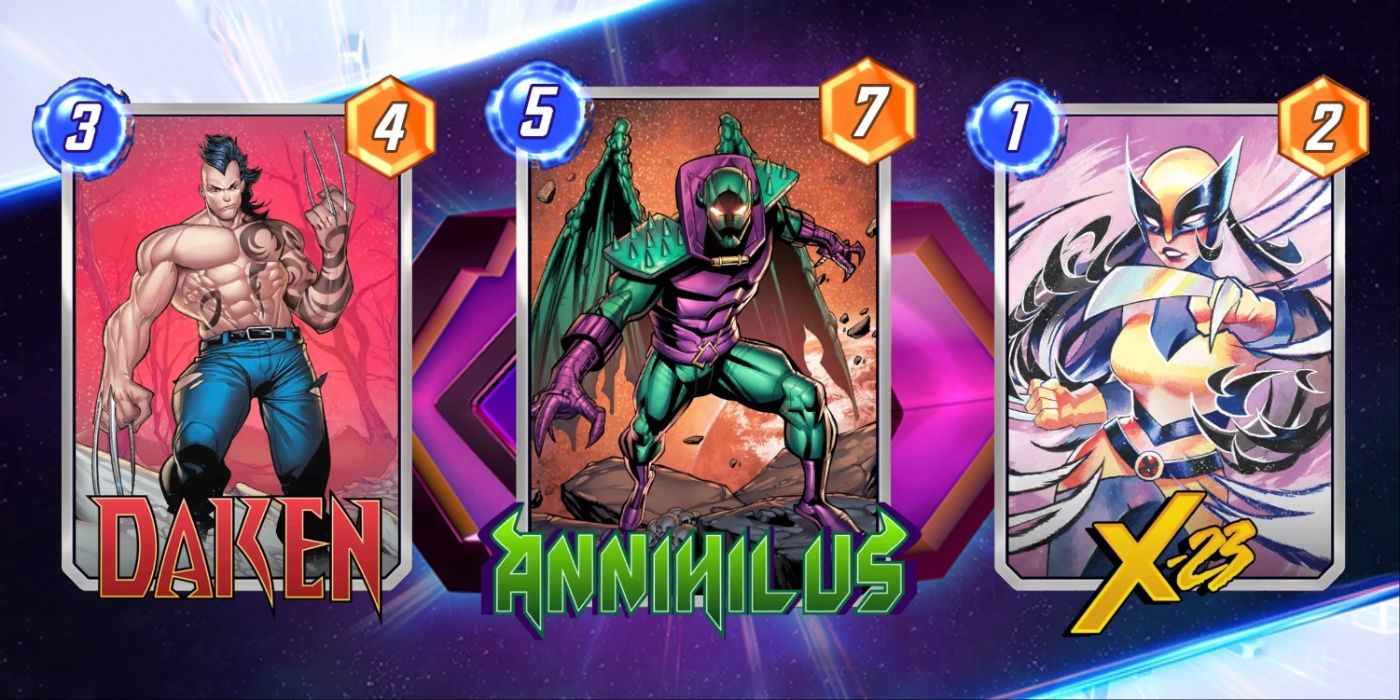Marvel Snap's November 21st Spotlight Cache cards: Annihilus, Daken, and X-23 are the  for the week beginning November 21st