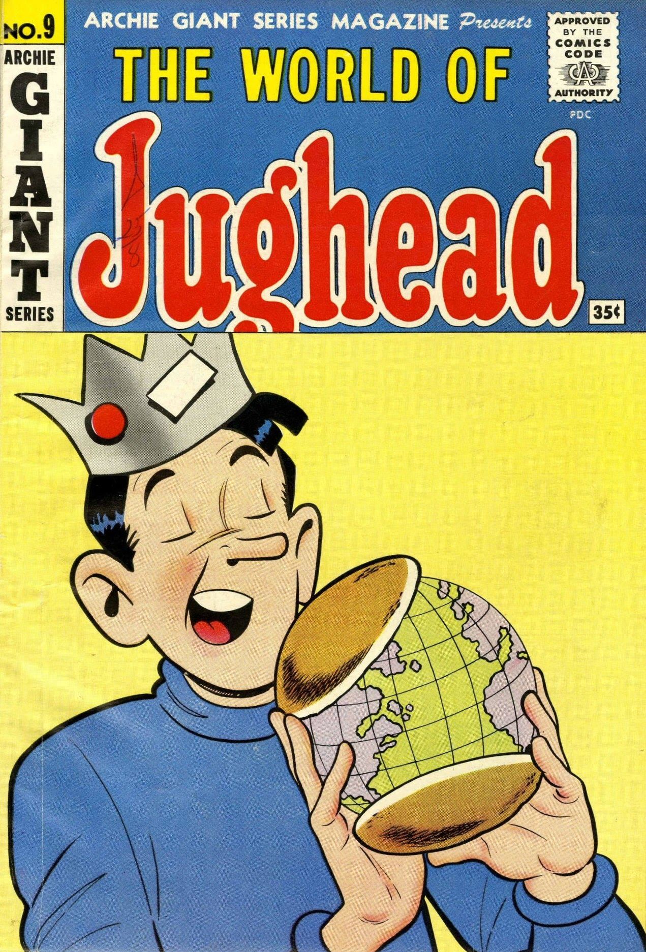 A capa do World of Jughead, parte da Giant Series Magazine de Archie