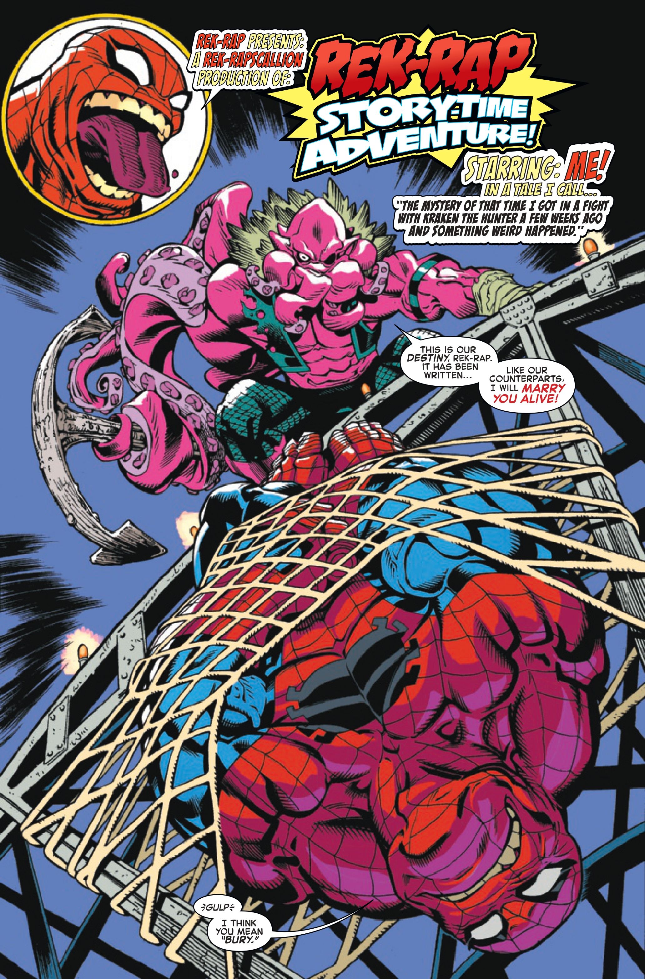 Who's Rek Rap EXCLUSIVE: Spider-Man Tries to Protect His Demonic Bizarro, Rek-Rap