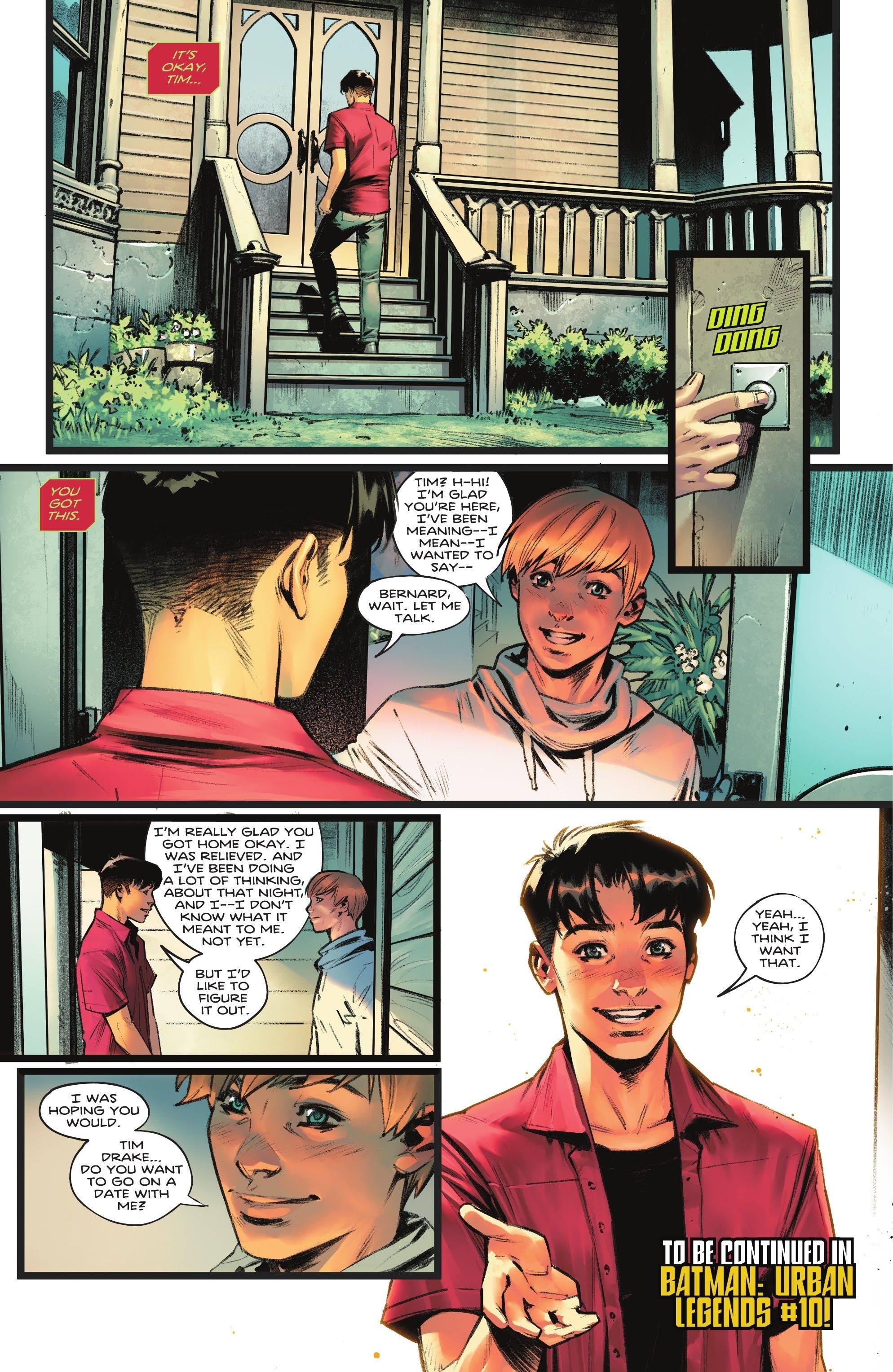 Tim Drake asks his friend out on a date