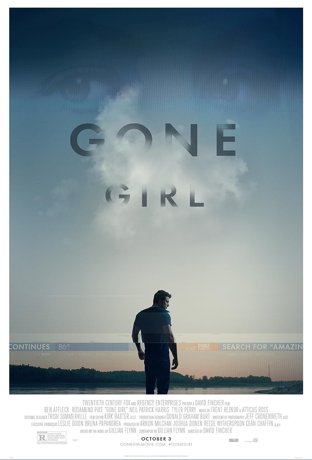 Ben Affleck on Gone Girl Poster