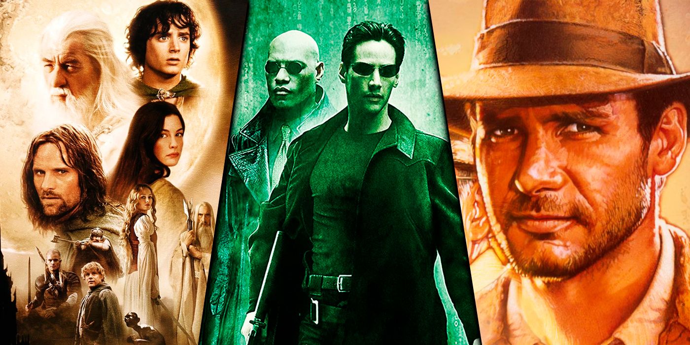 The Lord of the rings, The Matrix and Indiana Jones