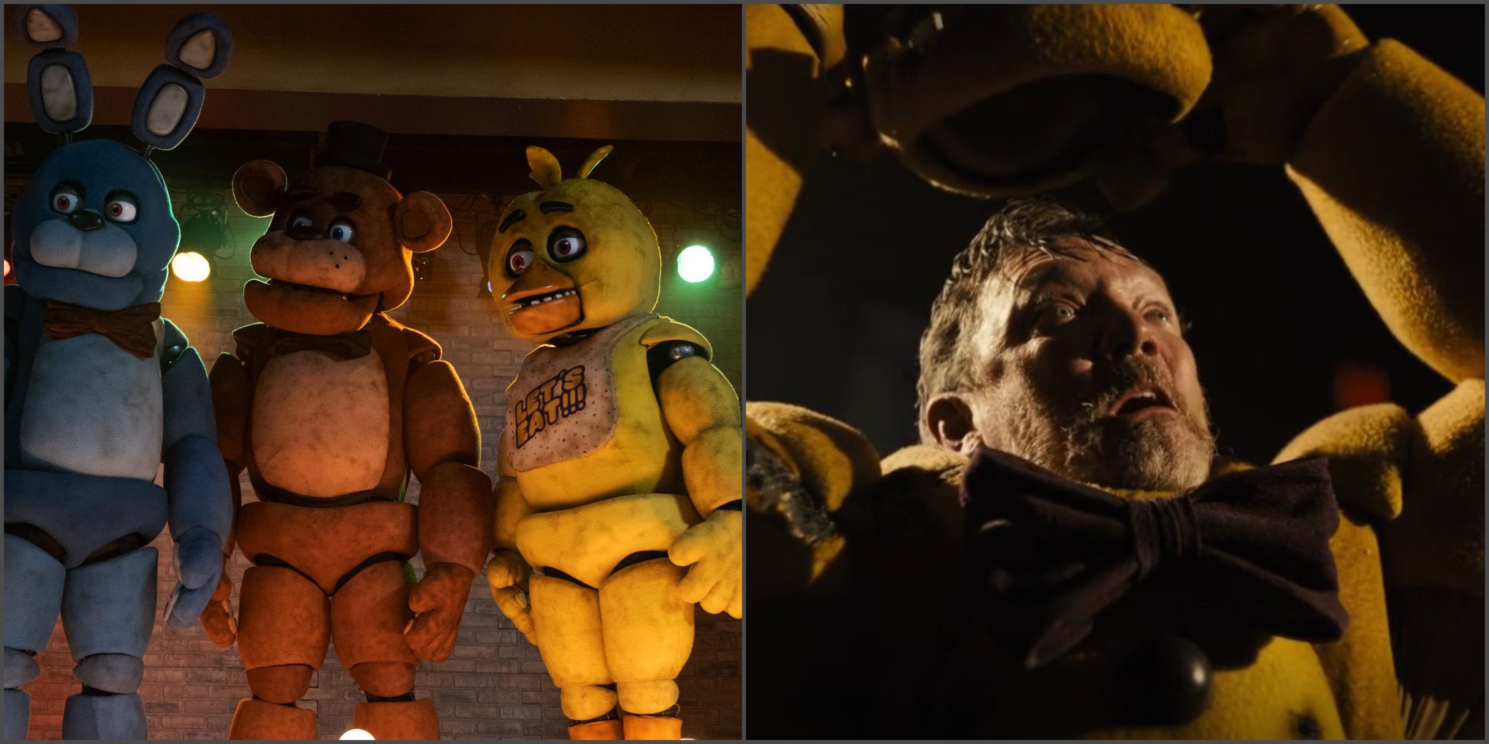 Five Nights at Freddy's Movie: Bonnie, Freddy, Chica, and William Afton as Springtrap