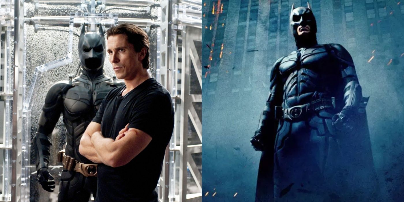 Christian Bale como Bruce Wayne/Batman na trilogia O Cavaleiro das Trevas.