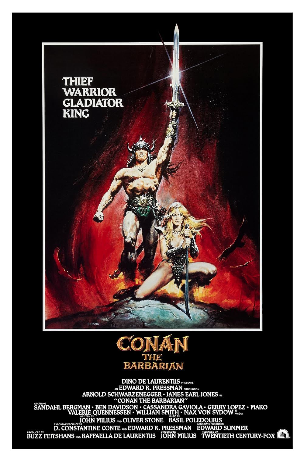 Conan and Valeria on the Conan the Barbarian Poster