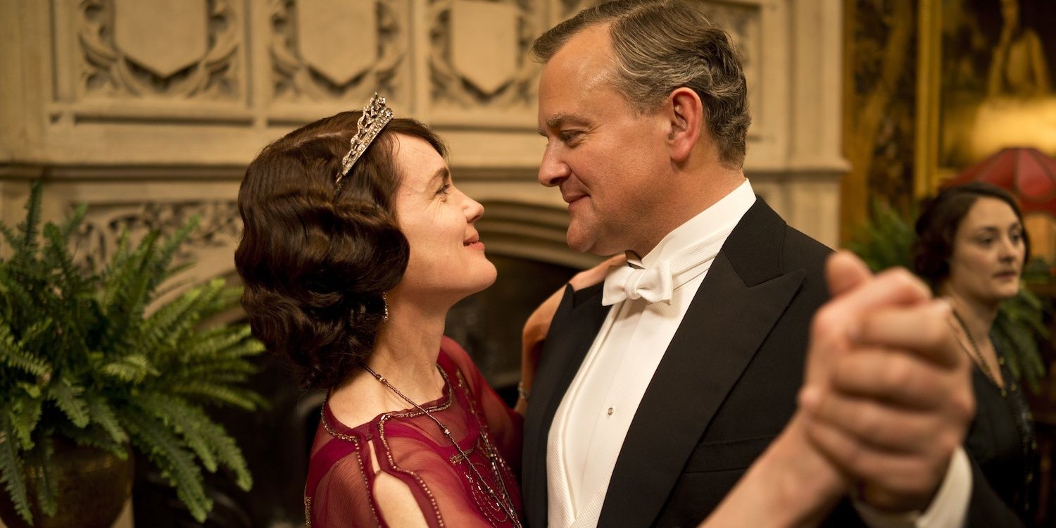 Cora and Robert dancing in Downton Abbey 