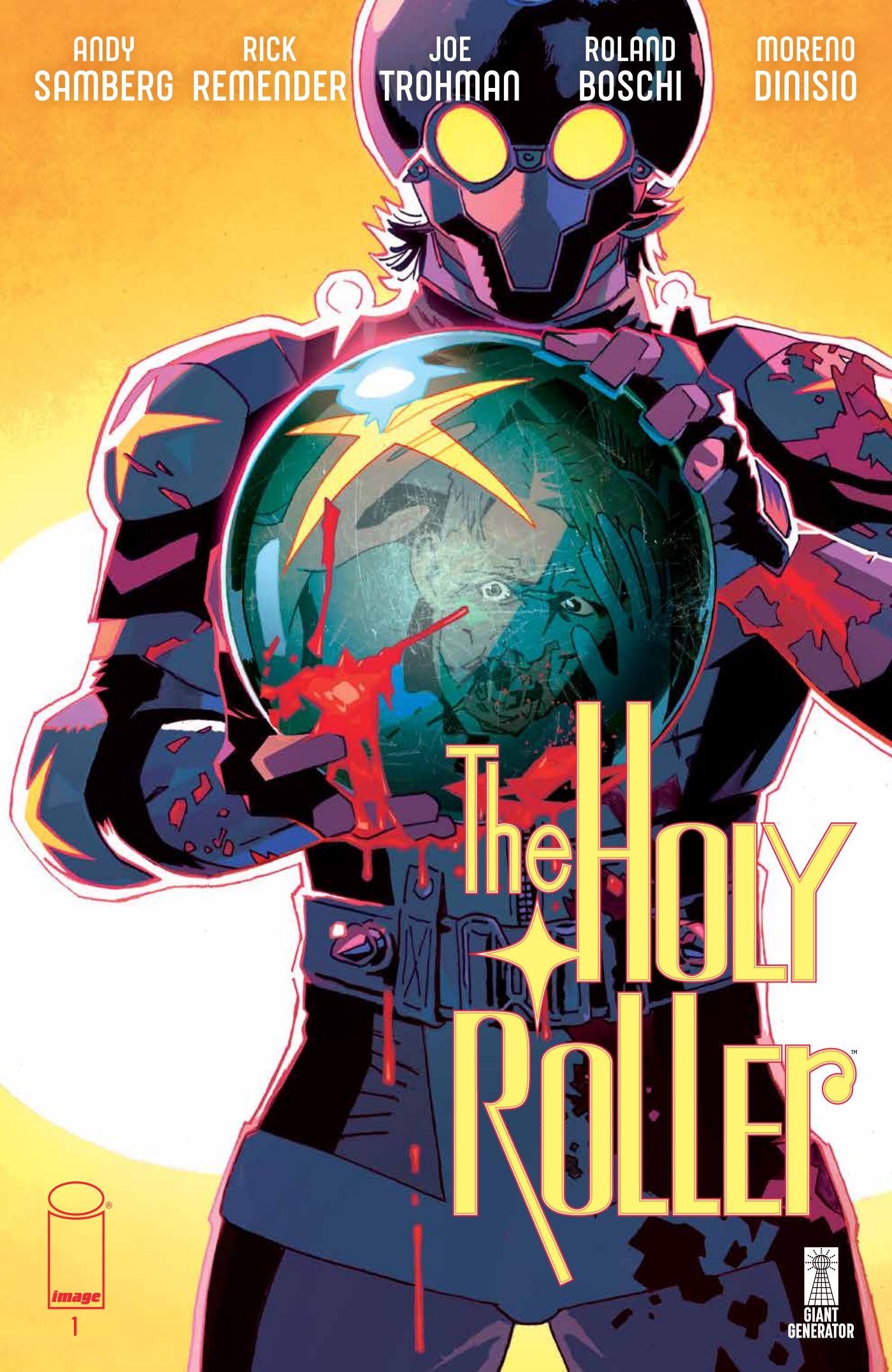 The Holy Roller #1 ACover by Roland Boschi.
