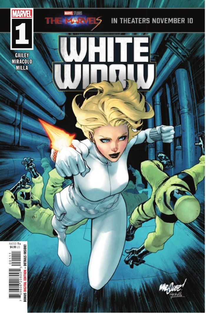 White Widow #1 ACover by David Marquez and Rachelle Rosenberg