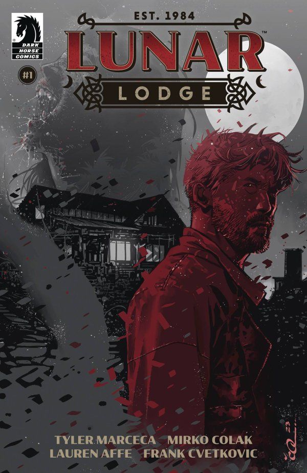 The cover to Dark Horse Comics Lunar Lodge Issue 1 by Tyler Marceca