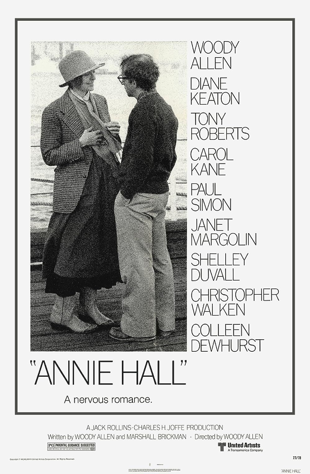 Diane Keaton and Woody Allen on the Annie Hall Poster