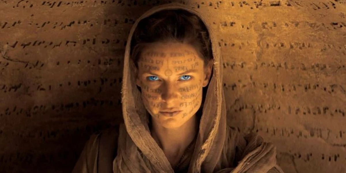 A headshot of Rebecca Ferguson as Lady Jessica Atreides in Dune (2021)
