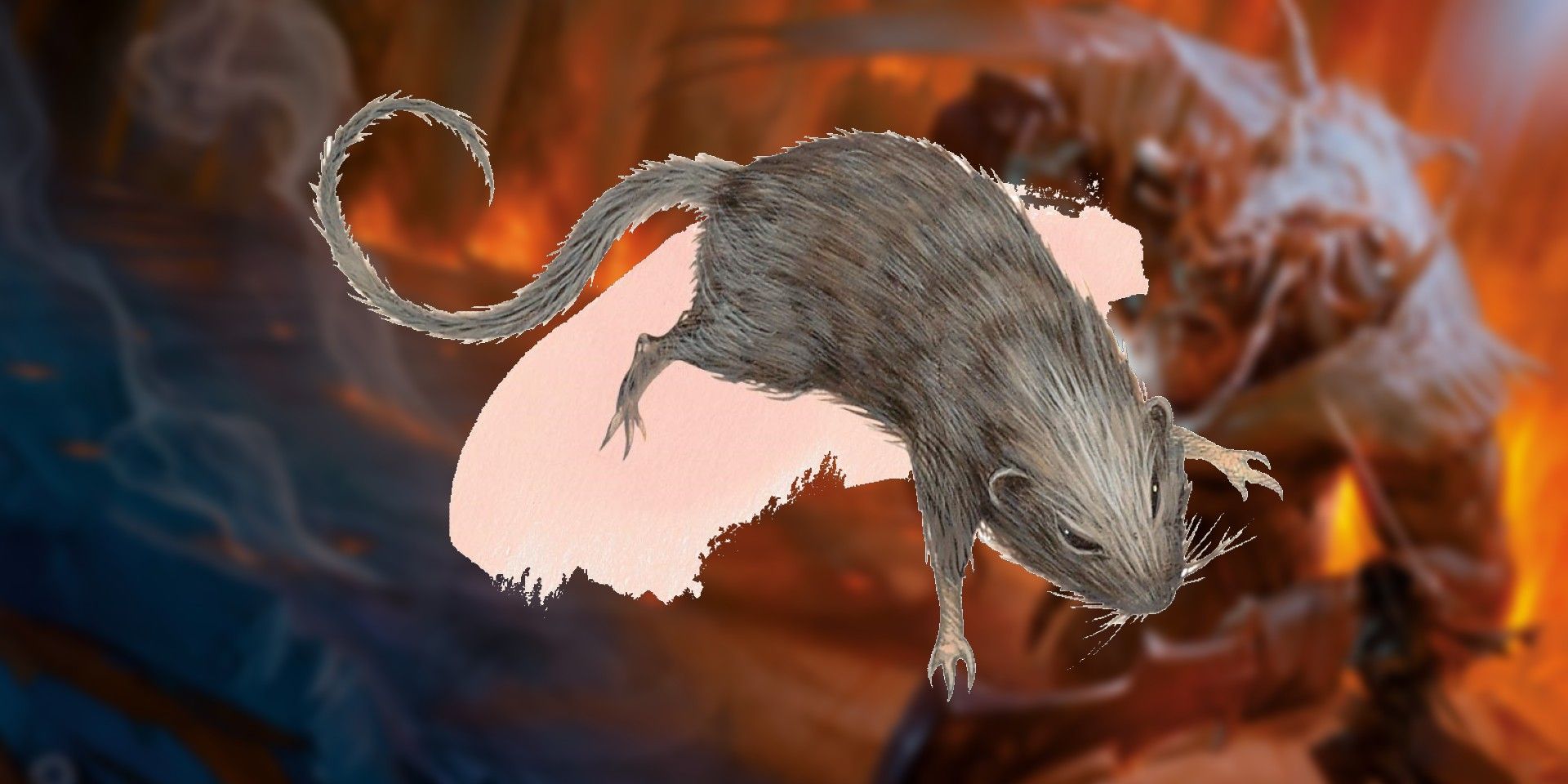 Una rata de Dungeons & Dragons 5e contra un fondo borroso