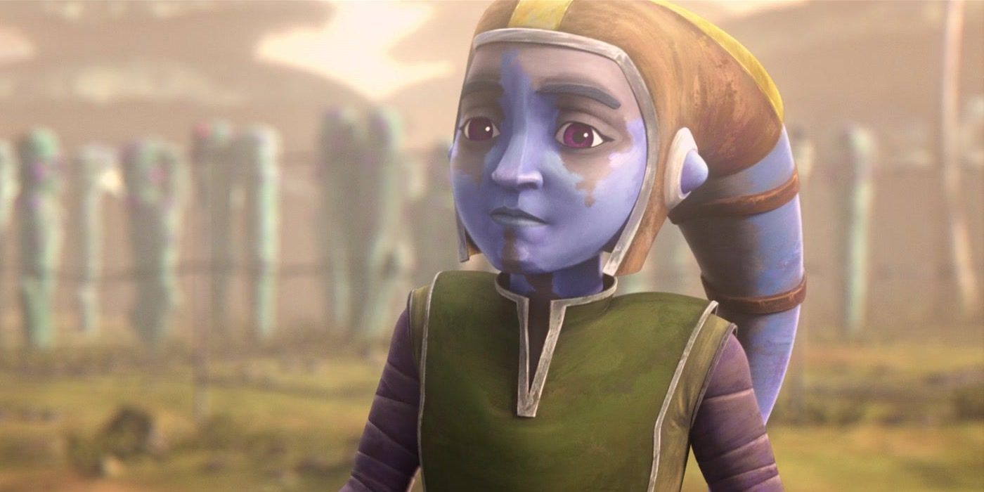 Shaeeah Lawquane, a half human half Twi'lek hybrid, plays outside on Saleucami in The Bad Batch Season 1 Episode 2