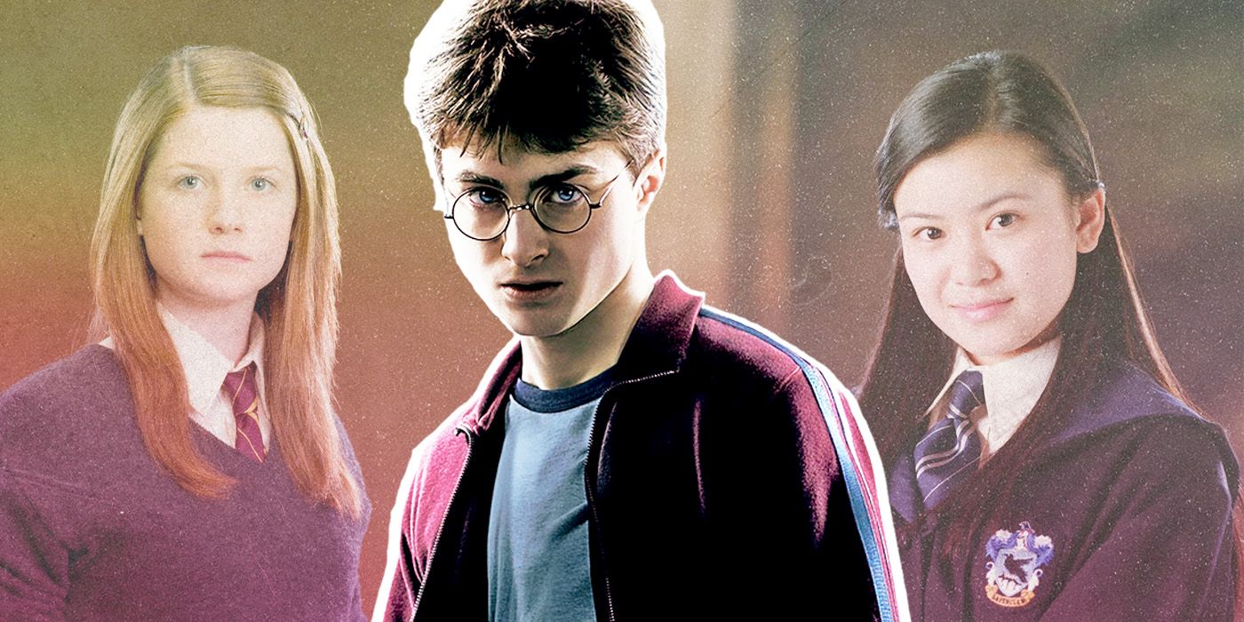 Harry Potter, Cho Chang, and Ginny Weasley