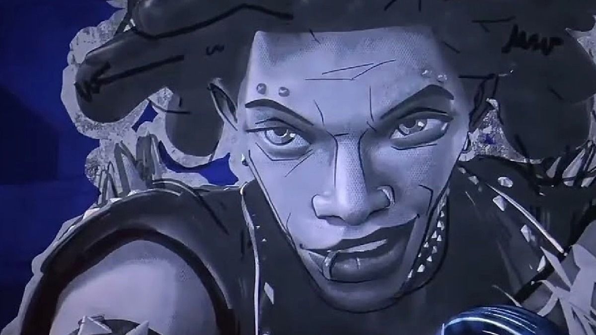 Hobie Brown, aka Spider-Punk, smirks in Spider-Man: Across the Spider-Verse