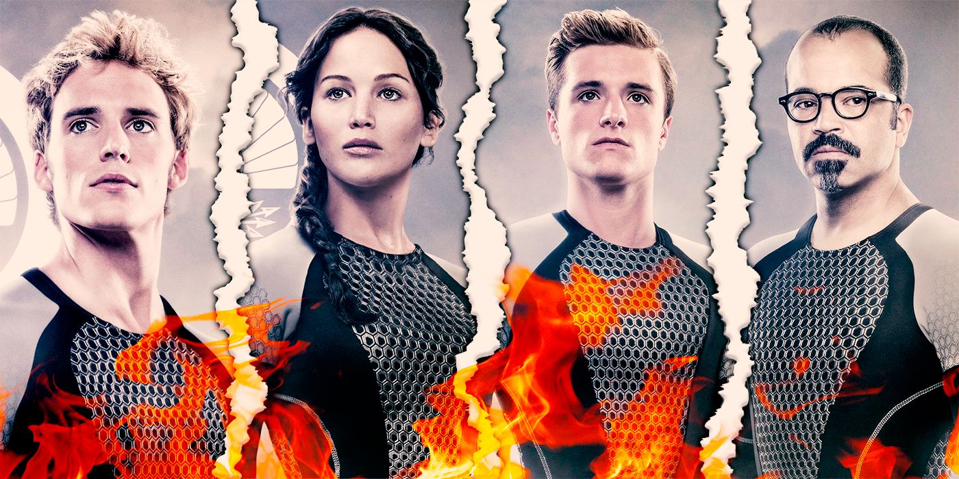 Hunger games Katniss, Peeta, Finnick and Beetee
