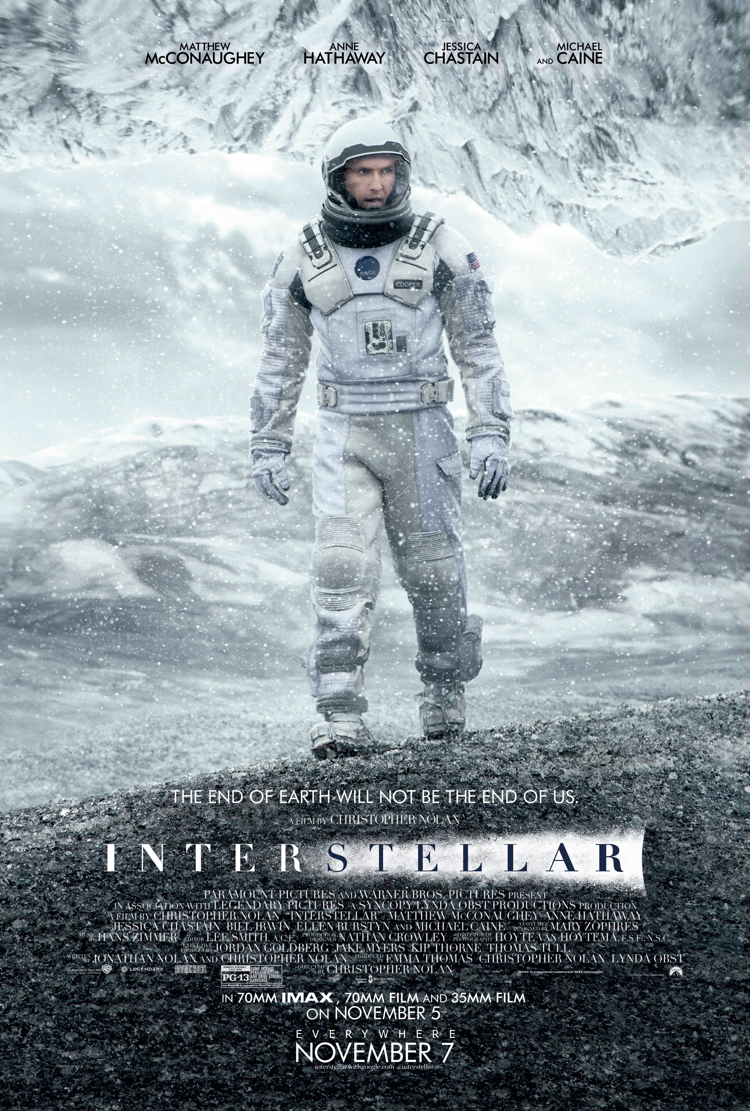 Matthew McConaughey in Interstellar (2014) film poster