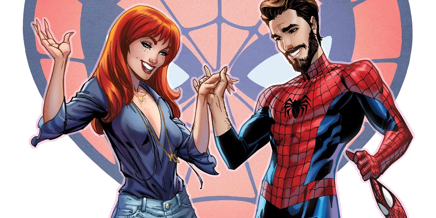Peter Parker and Mary Jane drawn by J. Scott Campbell
