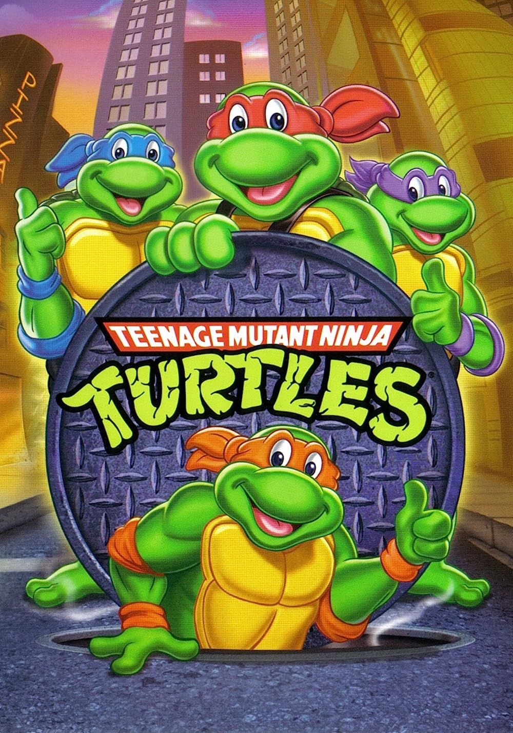 Poster shows the Teenage Mutant Ninja Turtles: Leonardo, Raphael, Donatello and Michaelangelo