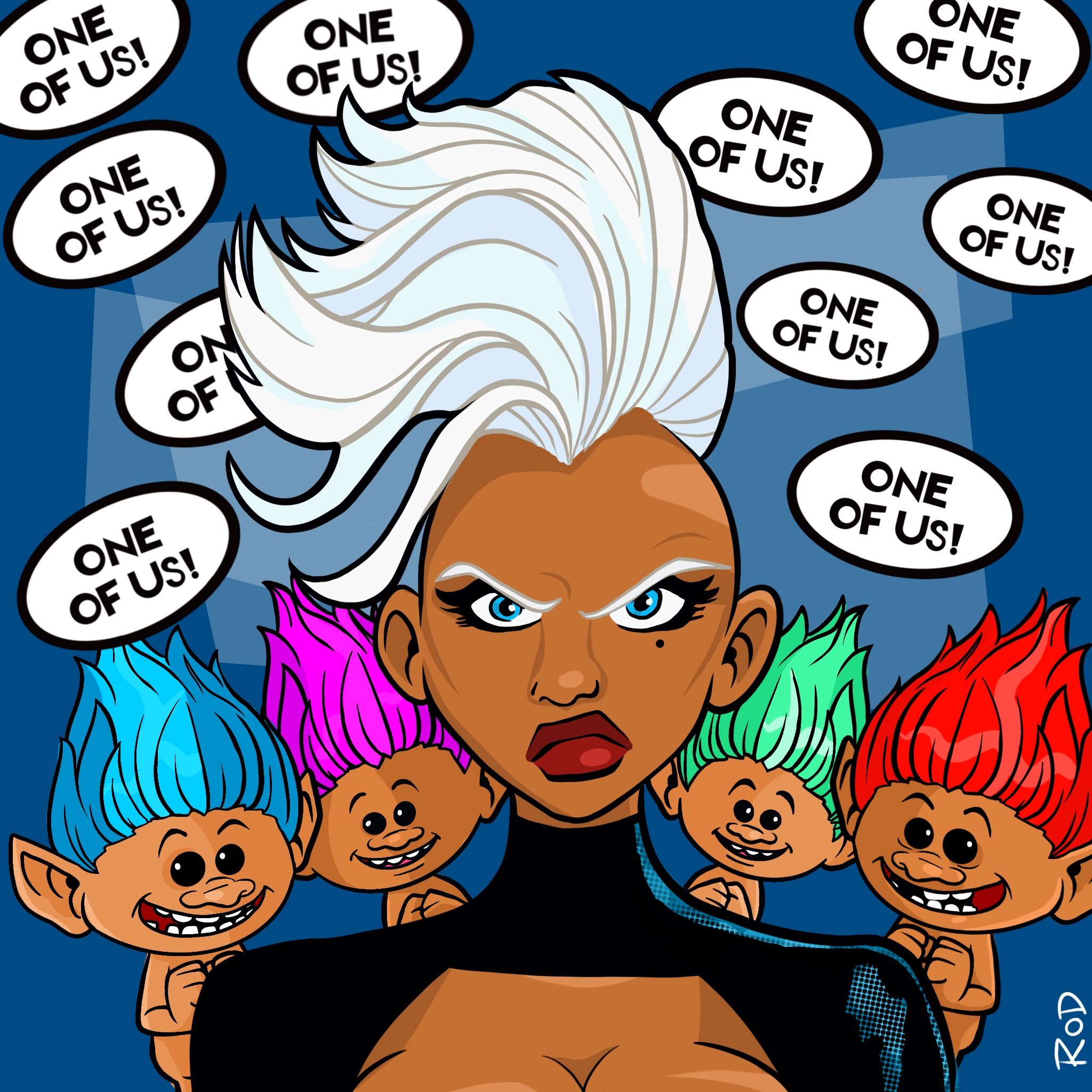 Line it is Drawn Comic Book Characters as Trolls!